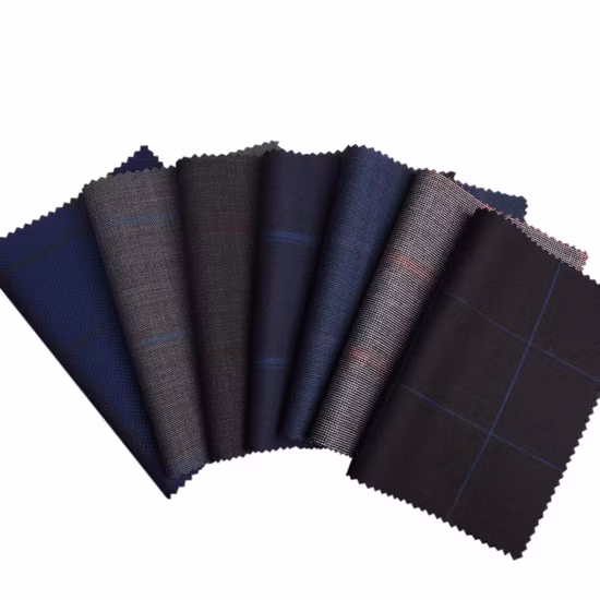 Maßgeschneiderter marineblauer, einreihiger Anzug im Großhandel, 65 % Polyester